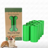 Disposable biodegradable pet garbage dog poop bag custom printed