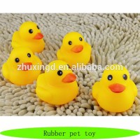 Lovely rubber pet toy, vinyl pet toy, latex rubber duck pet toy