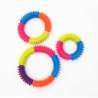 Wholesale colorful circle rubber pet tough dog toy